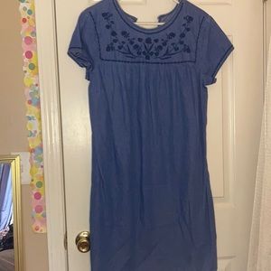 Denim midi dress. Very comfortable